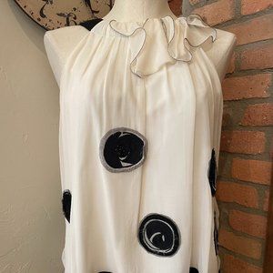 BCBG MaxAzria Sleeveless Silk Blouse